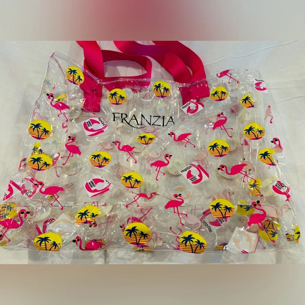 Flamingo-themed Beach Tote